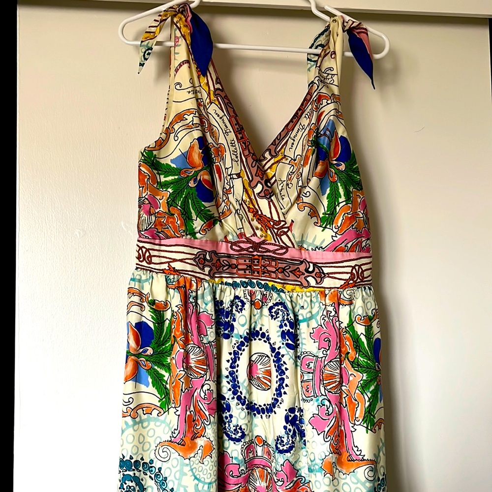 Anthropology silk dress